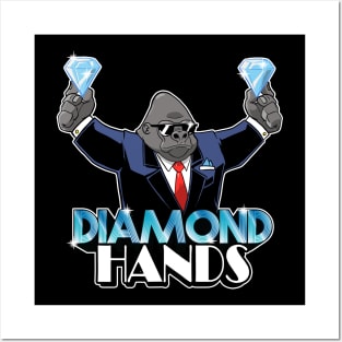 Diamond Hands Ape Posters and Art